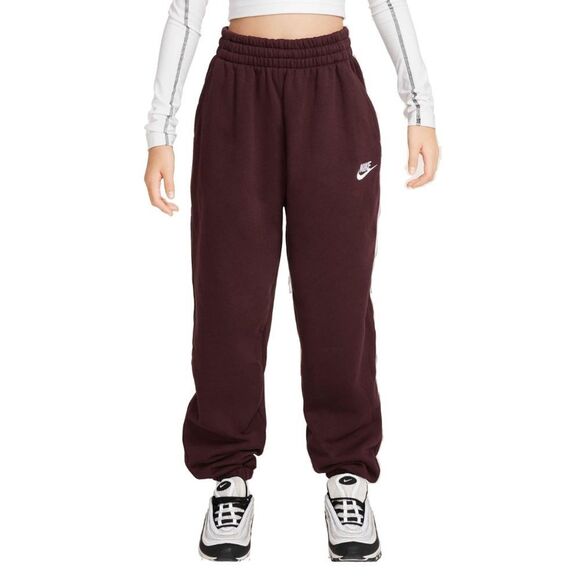Nike Big Kids' Sportswear Club Fleece Loose Pants Maroon Size XL - Picture 1 of 6